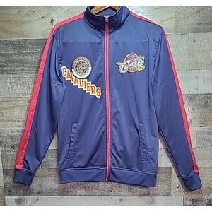 Cleveland Cavaliers NBA Mens Size Medium Full Zip Up Jacket Front Back‎ Design